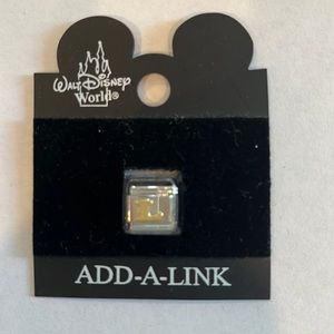 Disney Add-A-Link Gold and Silver 'L' Charm